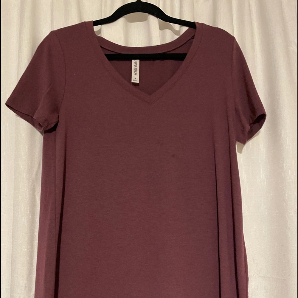 purple shirt
